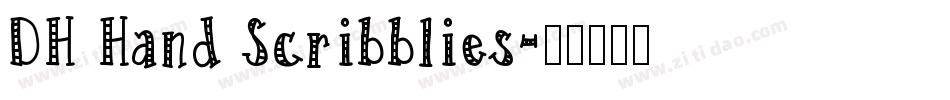 DH Hand Scribblies字体转换